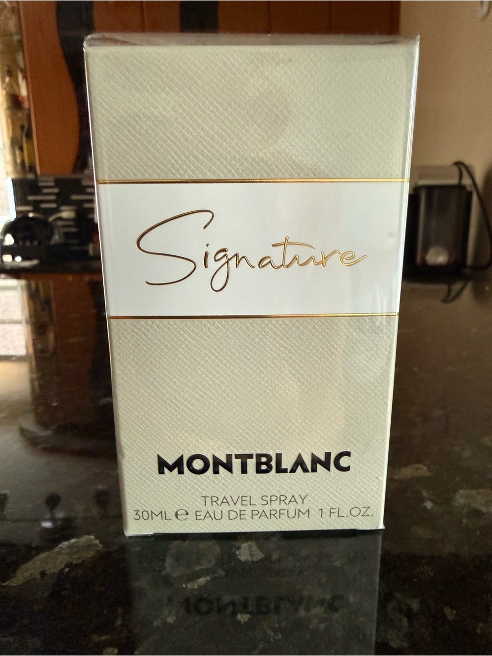 Montblanc Signature Travel Spray - White & Gold Accents